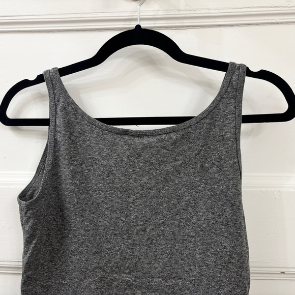 H&M Essential Grey Speckled Sleeveless Gray Tank Top - Sz Small - Picture 10 of 12